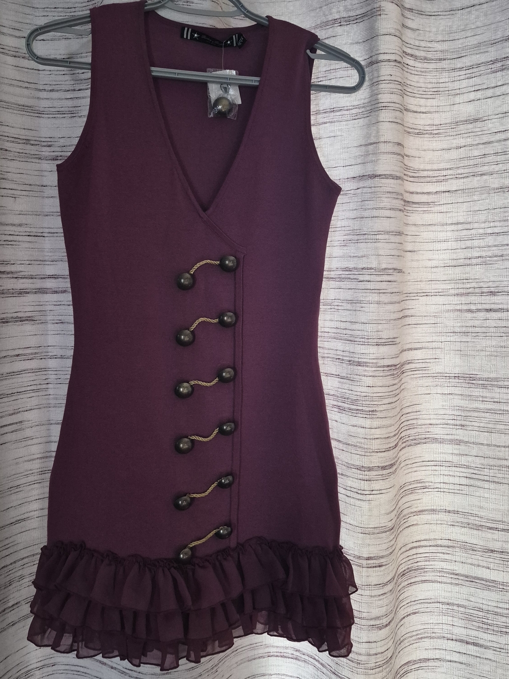 Twelve by Twelve Sleeveless Mini Dress with Ruffle Hem